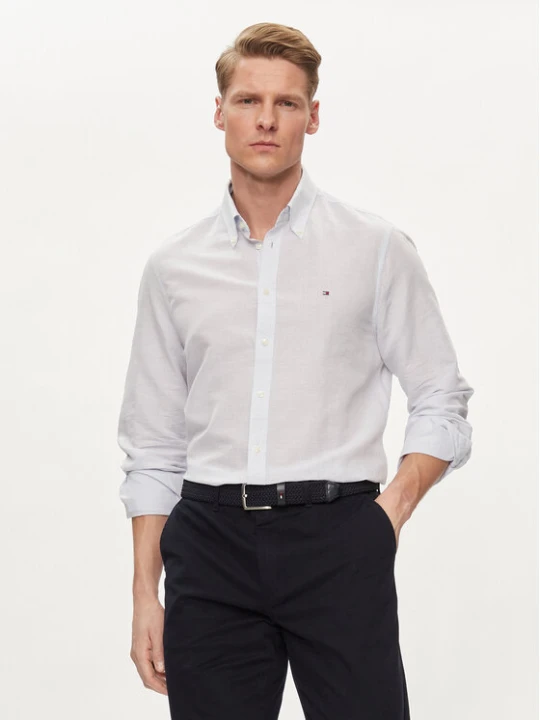 Foto del prodotto Tommy Hilfiger Camicia MW0MW34632 Celeste Slim Fit