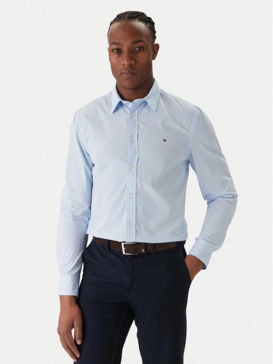 Foto del prodotto Tommy Hilfiger Camicia MW0MW40460 Celeste Slim Fit