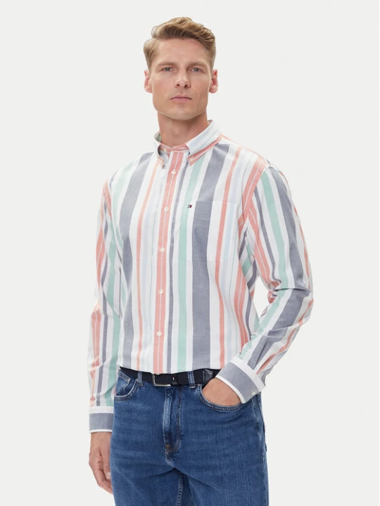 Foto del prodotto Tommy Hilfiger Camicia Oxford Regatta MW0MW39476 Multicolore Regular Fit