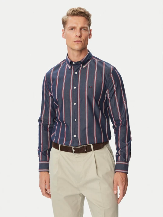 Foto del prodotto Tommy Hilfiger Camicia Poplin MW0MW44588 Blu scuro Regular Fit