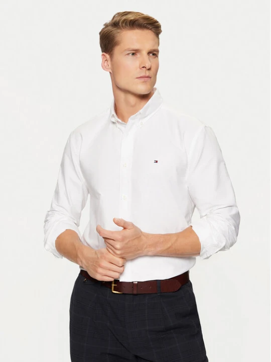 Foto del prodotto Tommy Hilfiger Camicia Solid Heritage MW0MW35774 Bianco Regular Fit