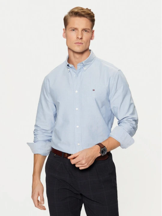Foto del prodotto Tommy Hilfiger Camicia Solid Heritage MW0MW35774 Blu Regular Fit