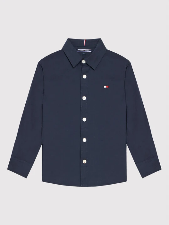 Foto del prodotto Tommy Hilfiger Camicia Solid Poplin KB0KB06965 D Blu scuro Slim Fit