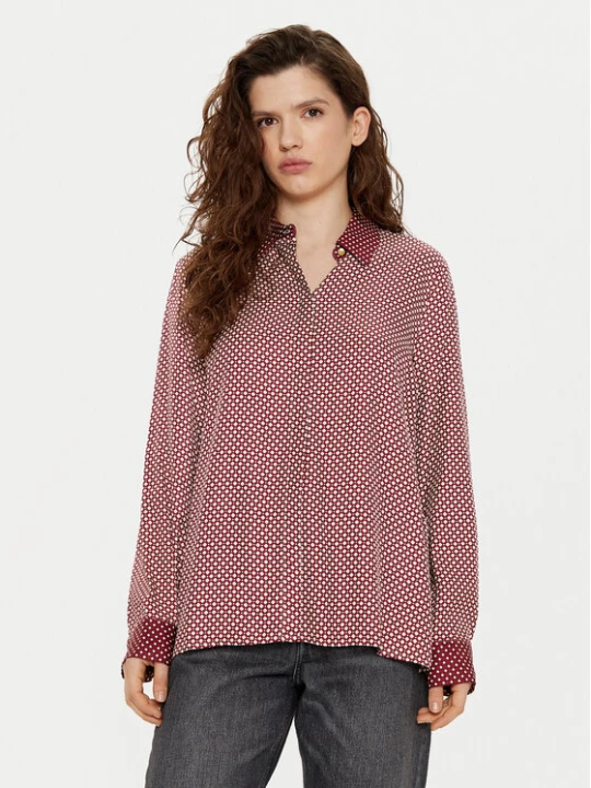 Foto del prodotto Tommy Hilfiger Camicia WW0WW44036 Bordeaux Relaxed Fit