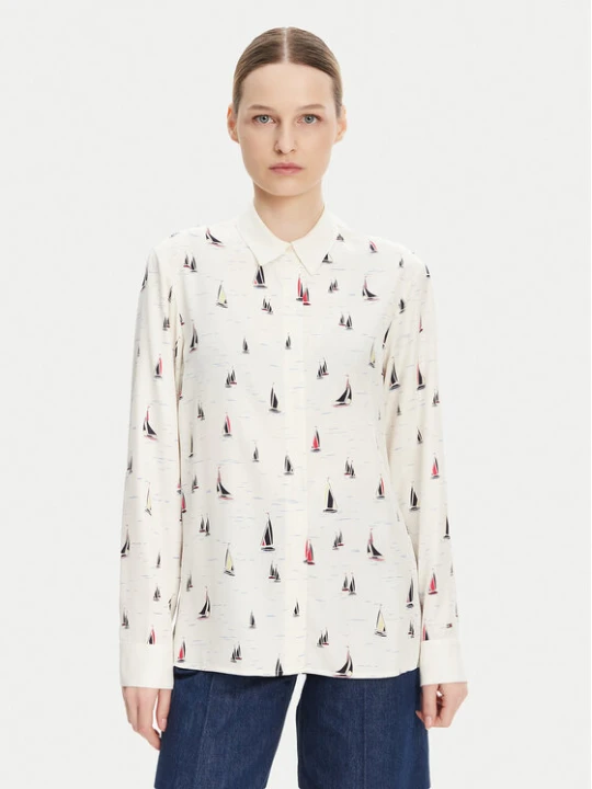 Foto del prodotto Tommy Hilfiger Camicia WW0WW44036 Écru Relaxed Fit Crema