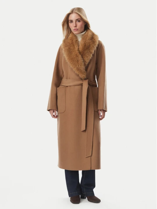 Foto del prodotto Tommy Hilfiger Cappotto di lana Belted WW0WW51105 Marrone Regular Fit