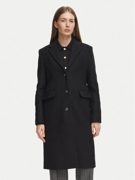 Foto del prodotto Tommy Hilfiger Cappotto di lana Classic WW0WW51106 Nero Regular Fit