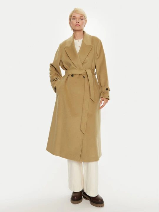 Foto del prodotto Tommy Hilfiger Cappotto di lana WW0WW43602 Beige Regular Fit