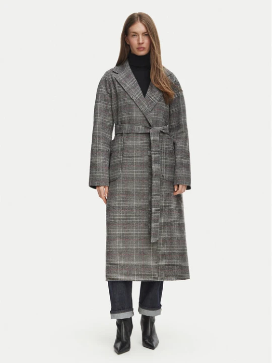 Foto del prodotto Tommy Hilfiger Cappotto di lana WW0WW51526 Grigio Regular Fit