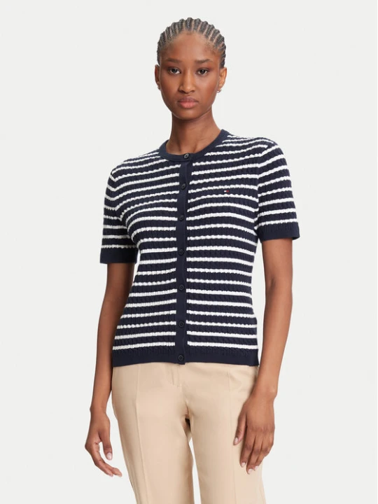 Foto del prodotto Tommy Hilfiger Cardigan WW0WW45707 Blu scuro Slim Fit