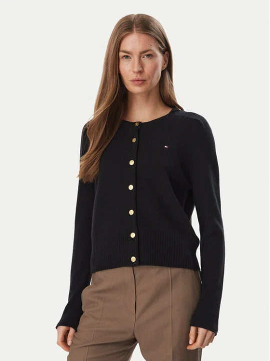 Foto del prodotto Tommy Hilfiger Cardigan WW0WW51439 Nero Slim Fit