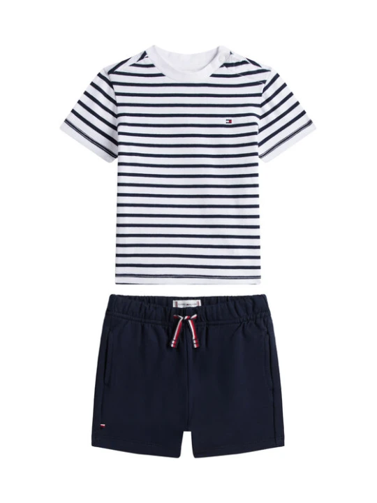 Foto del prodotto Tommy Hilfiger Completo T-shirt e pantaloncini Essential KN0KN02379 Blu scuro Regular Fit