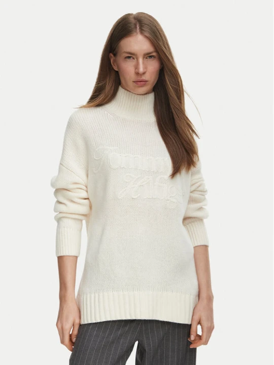 Foto del prodotto Tommy Hilfiger Dolcevita Heritage W0WW52180 Crema Regular Fit