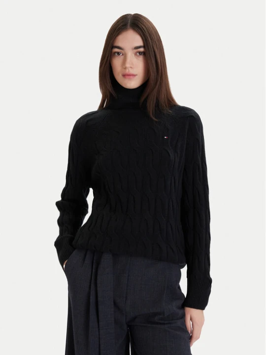 Foto del prodotto Tommy Hilfiger Dolcevita WW0WW46791 Nero Regular Fit