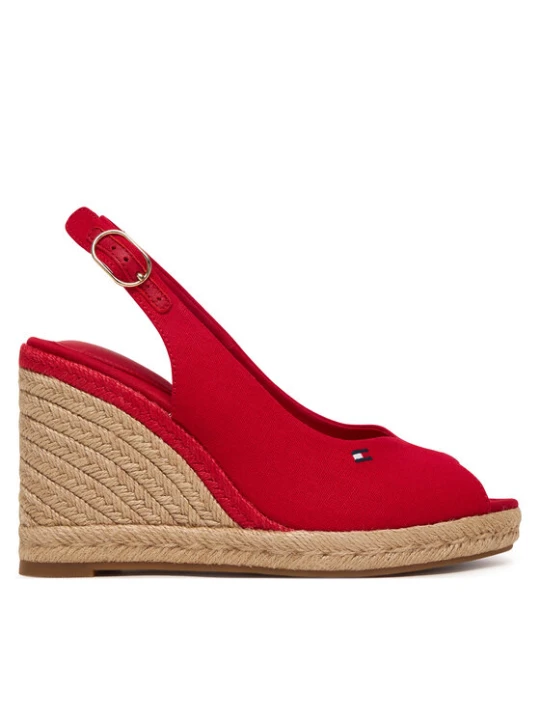 Foto del prodotto Tommy Hilfiger Espadrillas Flag High Wedge Espad Slingback FW0FW09343 Rosso