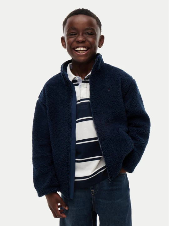 Foto del prodotto Tommy Hilfiger Felpa di pile KB0KB10634 Blu scuro Regular Fit