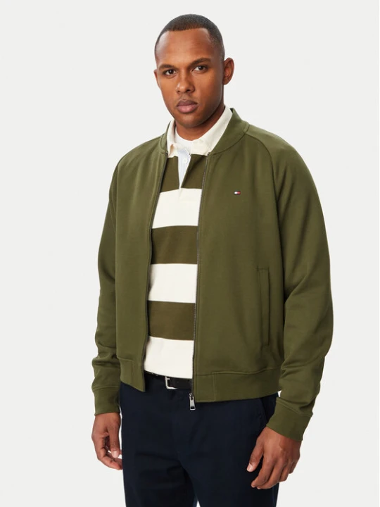 Foto del prodotto Tommy Hilfiger Felpa Essential MW0MW44934 Verde scuro Regular Fit