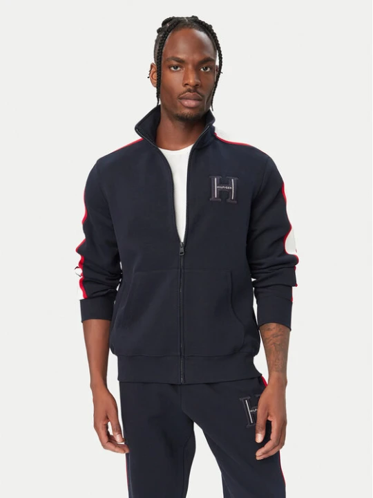 Foto del prodotto Tommy Hilfiger Felpa Pique H Badge MW0MW44957 Blu scuro Regular Fit