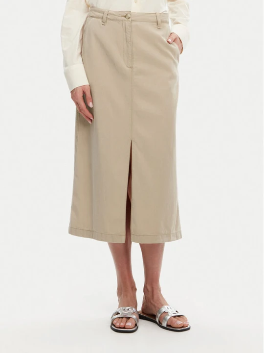 Foto del prodotto Tommy Hilfiger Gonna midi WW0WW44726 Beige Regular Fit