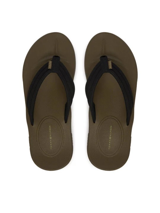 Foto del prodotto Tommy Hilfiger Infradito Molded Hilfiger Lth Beach Sandal FM0FM05802 Nero