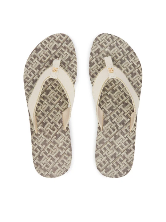 Foto del prodotto Tommy Hilfiger Infradito Monogram Mid Wedge Sandal FW0FW09419 Crema