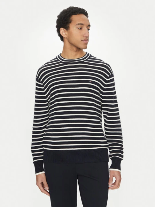 Foto del prodotto Tommy Hilfiger Maglione Breton MW0MW38944 Blu scuro Regular Fit