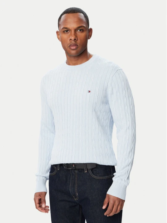 Foto del prodotto Tommy Hilfiger Maglione Classic MW0MW33132 Azzurro chiaro Regular Fit