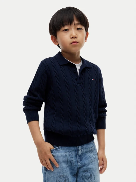 Foto del prodotto Tommy Hilfiger Maglione KB0KB10624 Blu scuro Regular Fit
