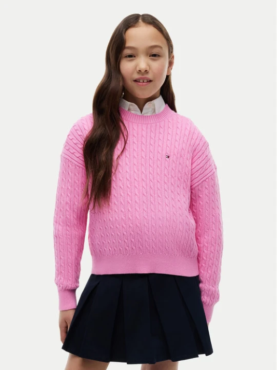 Foto del prodotto Tommy Hilfiger Maglione KG0KG08848 Rosa chiaro Regular Fit