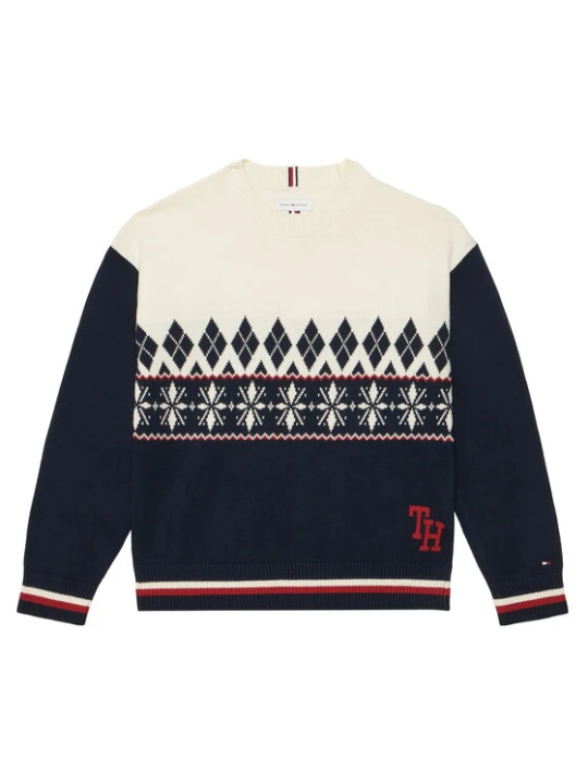 Foto del prodotto Tommy Hilfiger Maglione Winter KB0KB10700 Crema Regular Fit