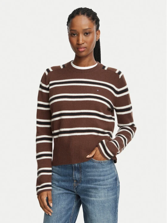 Foto del prodotto Tommy Hilfiger Maglione WW0WW51432 Marrone scuro Regular Fit