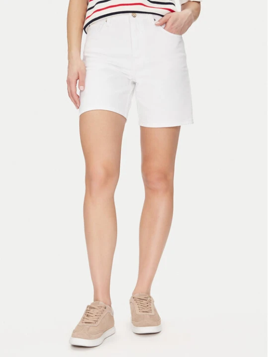 Foto del prodotto Tommy Hilfiger Pantaloncini di jeans Dnm Straight Short Rw White WW0WW45924 Bianco Regular Fit