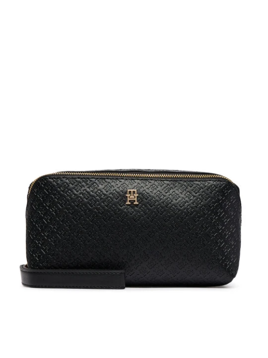 Foto del prodotto Tommy Hilfiger Pochette per cosmetici Th Icon Double Washbag Mono AW0AW18930 Nero