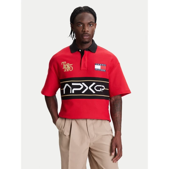 Foto del prodotto Tommy Hilfiger Polo F1 Movie Race Day MW0MW41393 Rosso Relaxed Fit