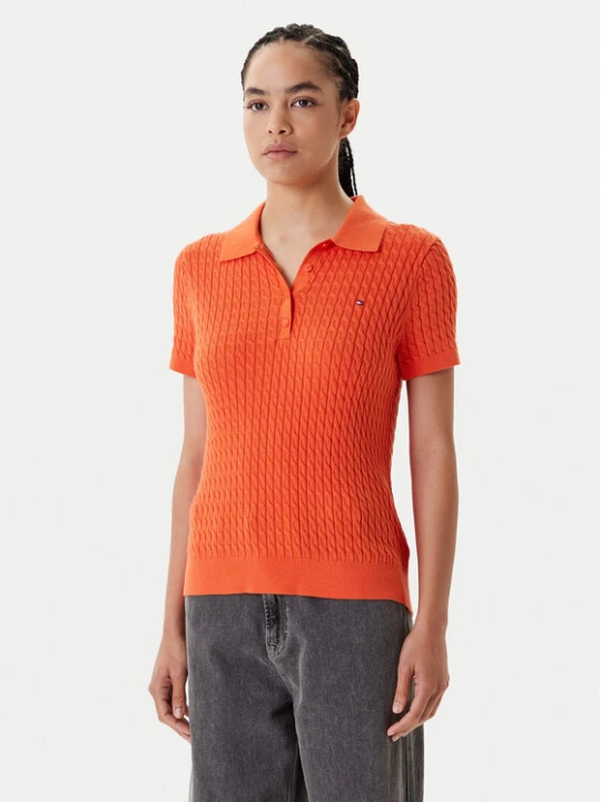 Foto del prodotto Tommy Hilfiger Polo Fine WW0WW41474 Arancione Regular Fit
