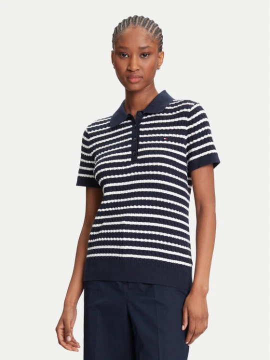 Foto del prodotto Tommy Hilfiger Polo Fine WW0WW41474 Blu scuro Regular Fit