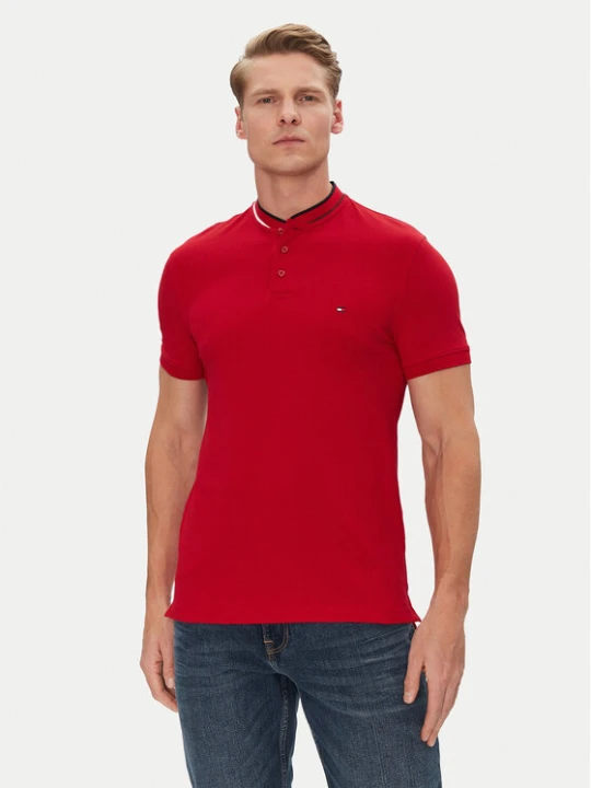 Foto del prodotto Tommy Hilfiger Polo Mao MW0MW34752 Rosso Slim Fit