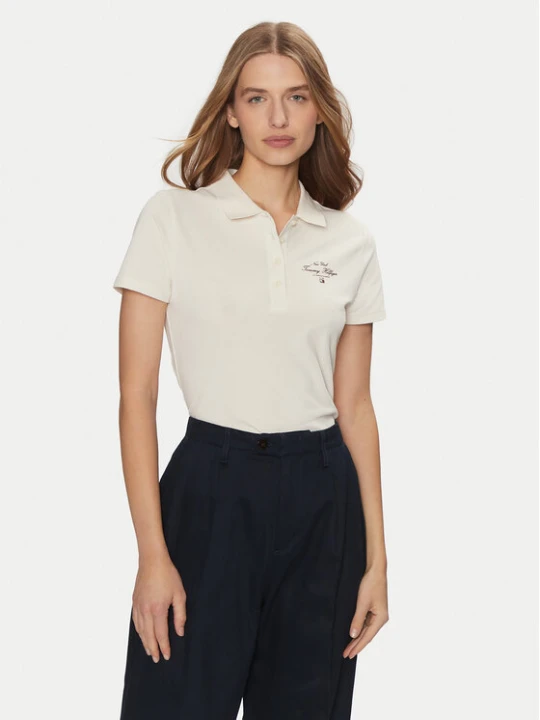 Foto del prodotto Tommy Hilfiger Polo WW0WW43930 Beige Slim Fit