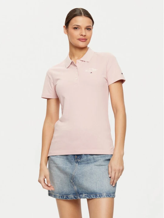 Foto del prodotto Tommy Hilfiger Polo WW0WW43930 Rosa Slim Fit
