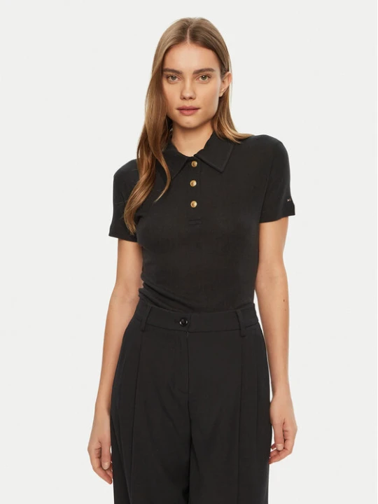 Foto del prodotto Tommy Hilfiger Polo WW0WW44446 Nero Slim Fit