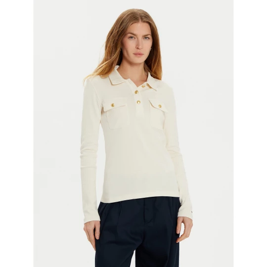Foto del prodotto Tommy Hilfiger Polo WW0WW45308 Écru Slim Fit Crema