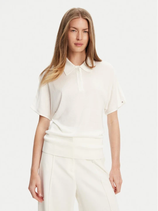 Foto del prodotto Tommy Hilfiger Polo WW0WW45652 Écru Regular Fit Crema