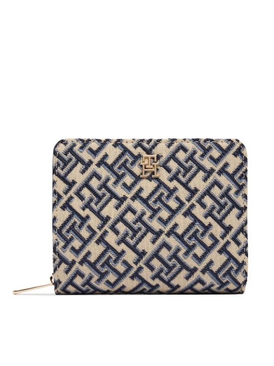 Foto del prodotto Tommy Hilfiger Portafoglio Th Icon Med Za W / Flap Jacquard AW0AW18759 Blu