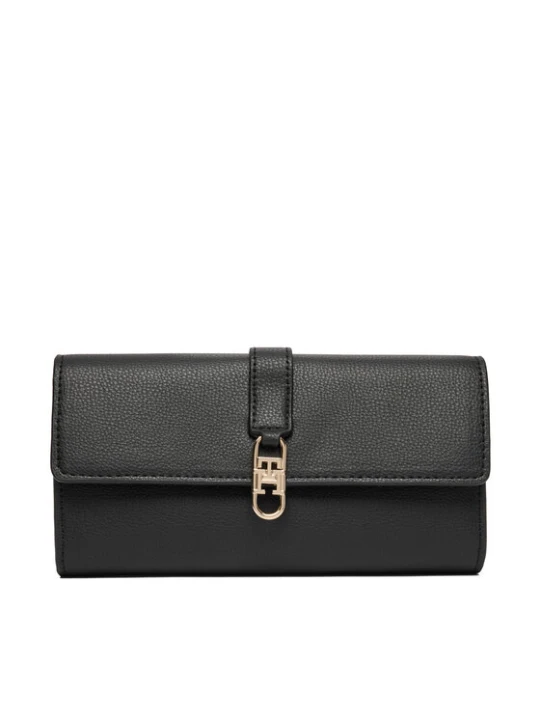 Foto del prodotto Tommy Hilfiger Portafoglio Th Libre Large Flap Wallet AW0AW18935 Nero