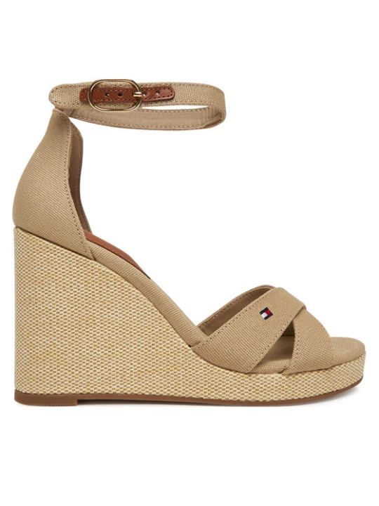 Foto del prodotto Tommy Hilfiger Sandali Flag High Wedge Espad Crisscross FW0FW08661 Beige