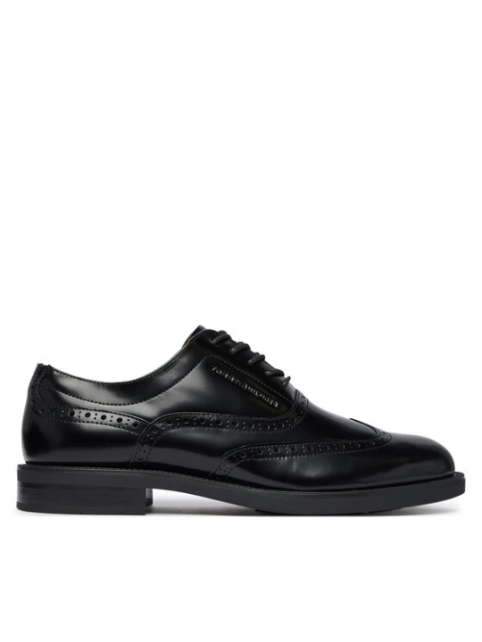 Foto del prodotto Tommy Hilfiger Scarpe basse Lth Abrasivato Brogue Shoe FM0FM06078 Nero