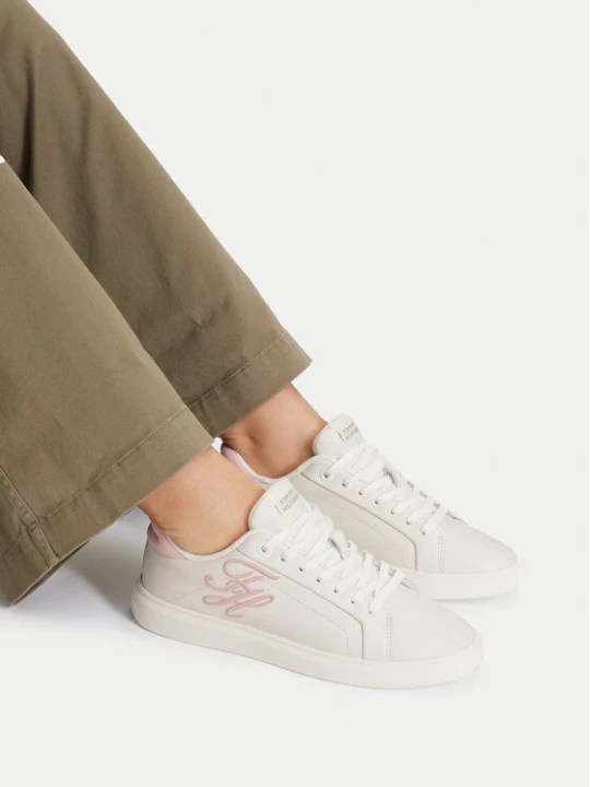 Foto del prodotto Tommy Hilfiger Sneakers Th Icon Court Script FW0FW09363 Bianco