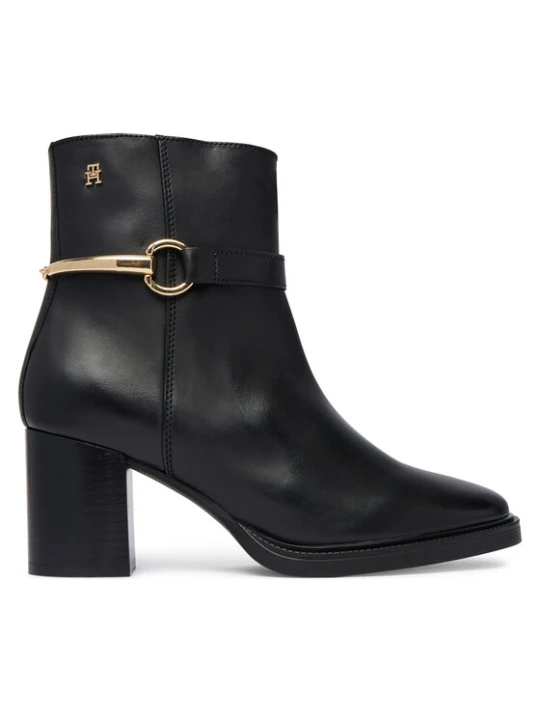 Foto del prodotto Tommy Hilfiger Stivaletti TH Stud Heel Riding Ankle Boot FW0FW09552 Nero