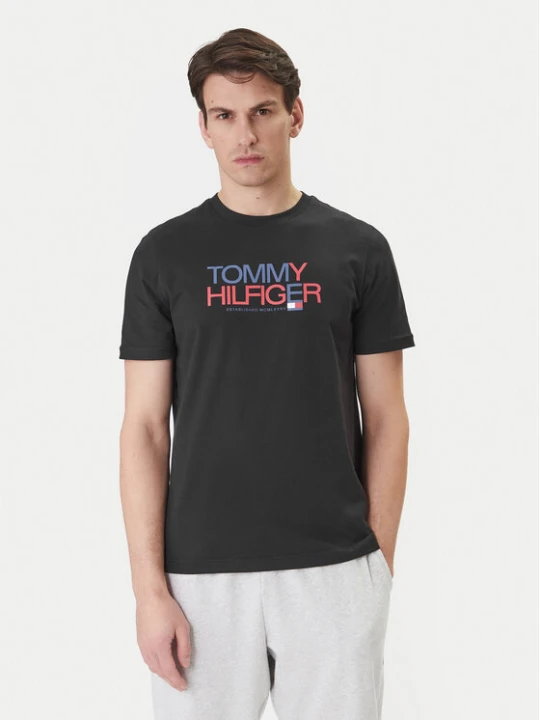 Foto del prodotto Tommy Hilfiger T-shirt Brand Love Big Text MW0MW42369 Nero Regular Fit