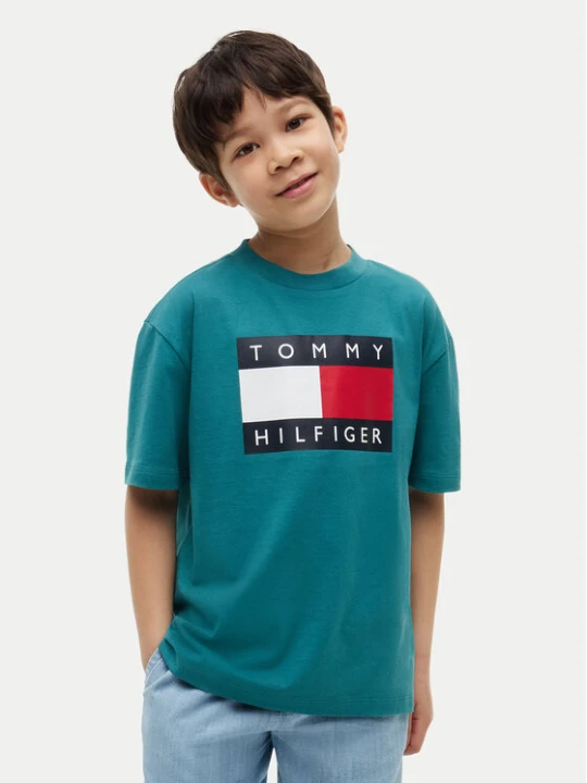 Foto del prodotto Tommy Hilfiger T-shirt Heritage KB0KB10340 Verde Regular Fit